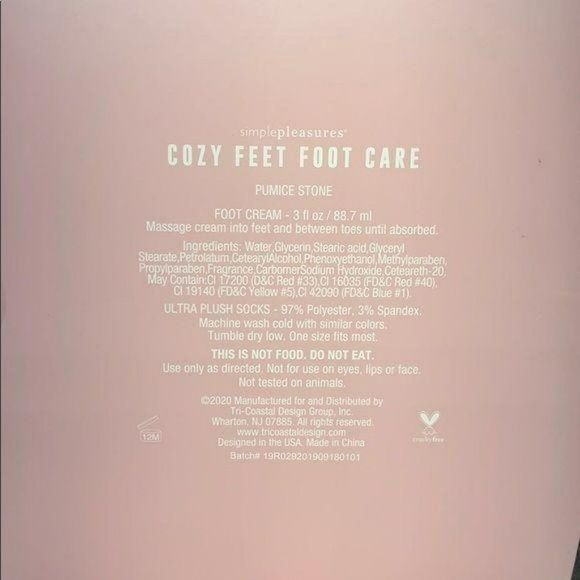 Simple Pleasures Cozy Feet Foot‎ Care RoseWater Peony Gift Set - Picture 2 of 7